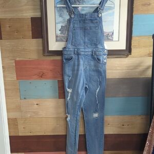 Highway Jeans Light Blue Denim Overalls